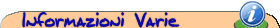 Informazioni Varie
